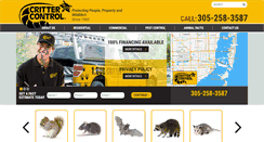 Desktop Screenshot of crittercontrolmiami.com