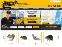 Tablet Screenshot of crittercontrolmiami.com